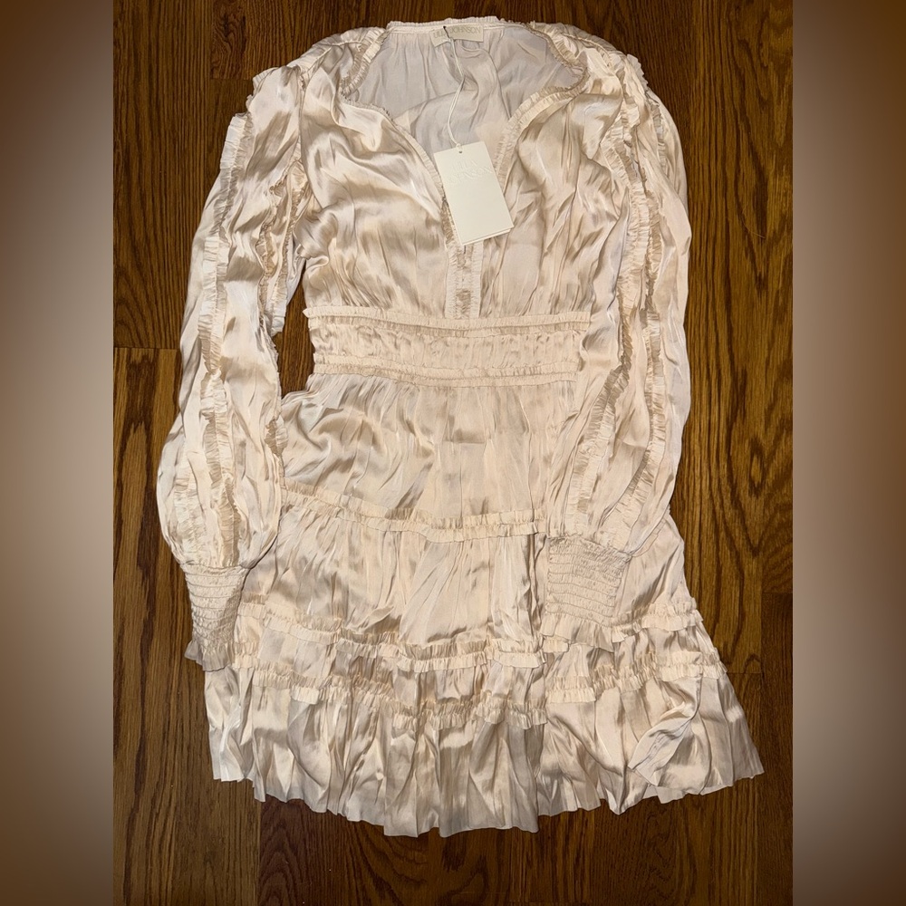 NEW WITH TAGS Ulla Johnson Gemma Dress in Dawn (Cream) in Size 2